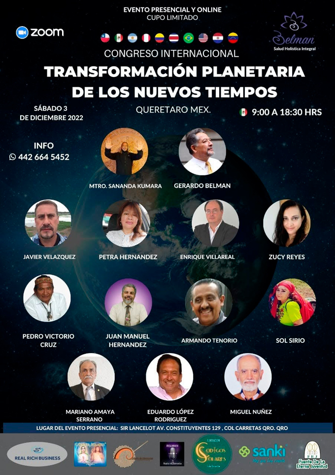 Congreso Internacional TRANSFORMACIÓN PLANETARIA DE LOS NUEVOS TIEMPOS